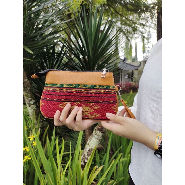 Pouch dompet Tenun etnic