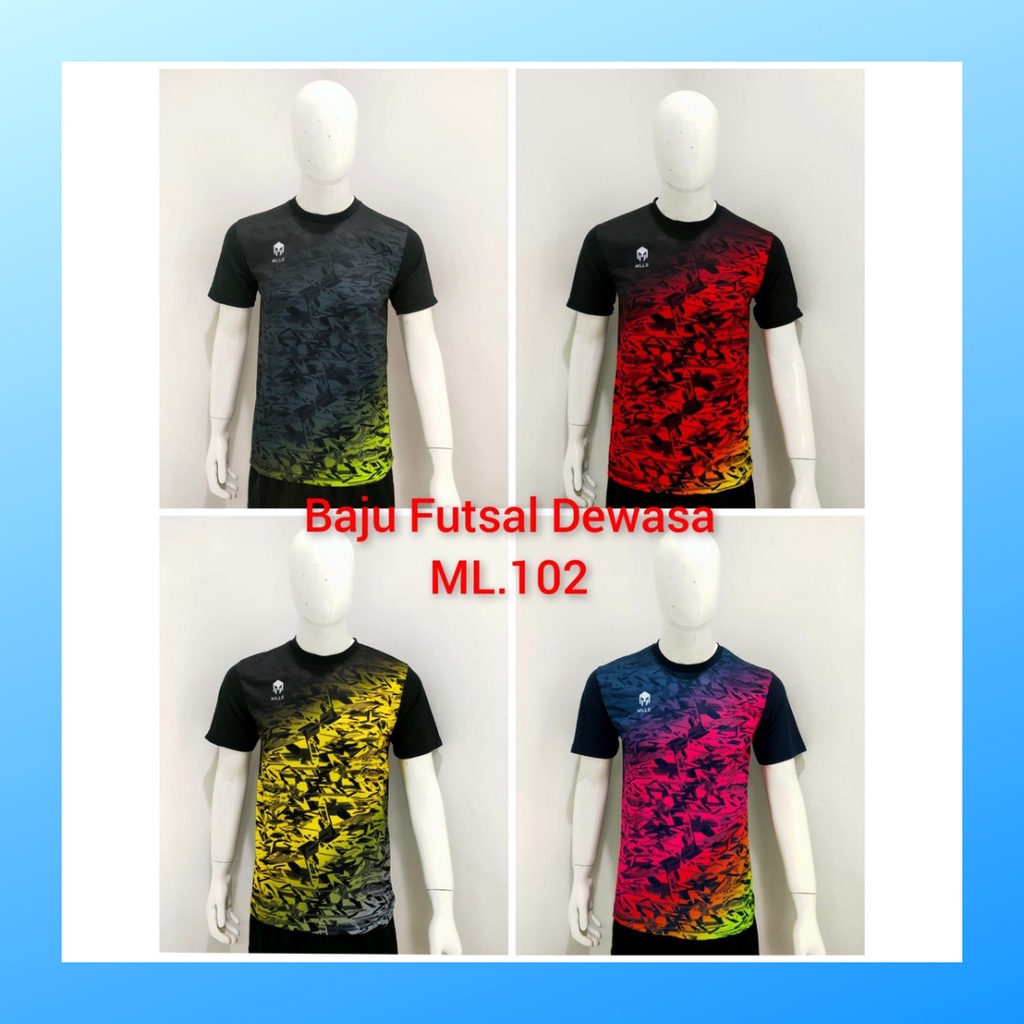 jersey futsal pria kaos sepak bola club baju atasan wanita dewasa t-shirt seragam custom jersy outfit klub olahraga gym kostum jogging jarsey soccer pakaian fitness oblong sports suit apparel ML102 merah