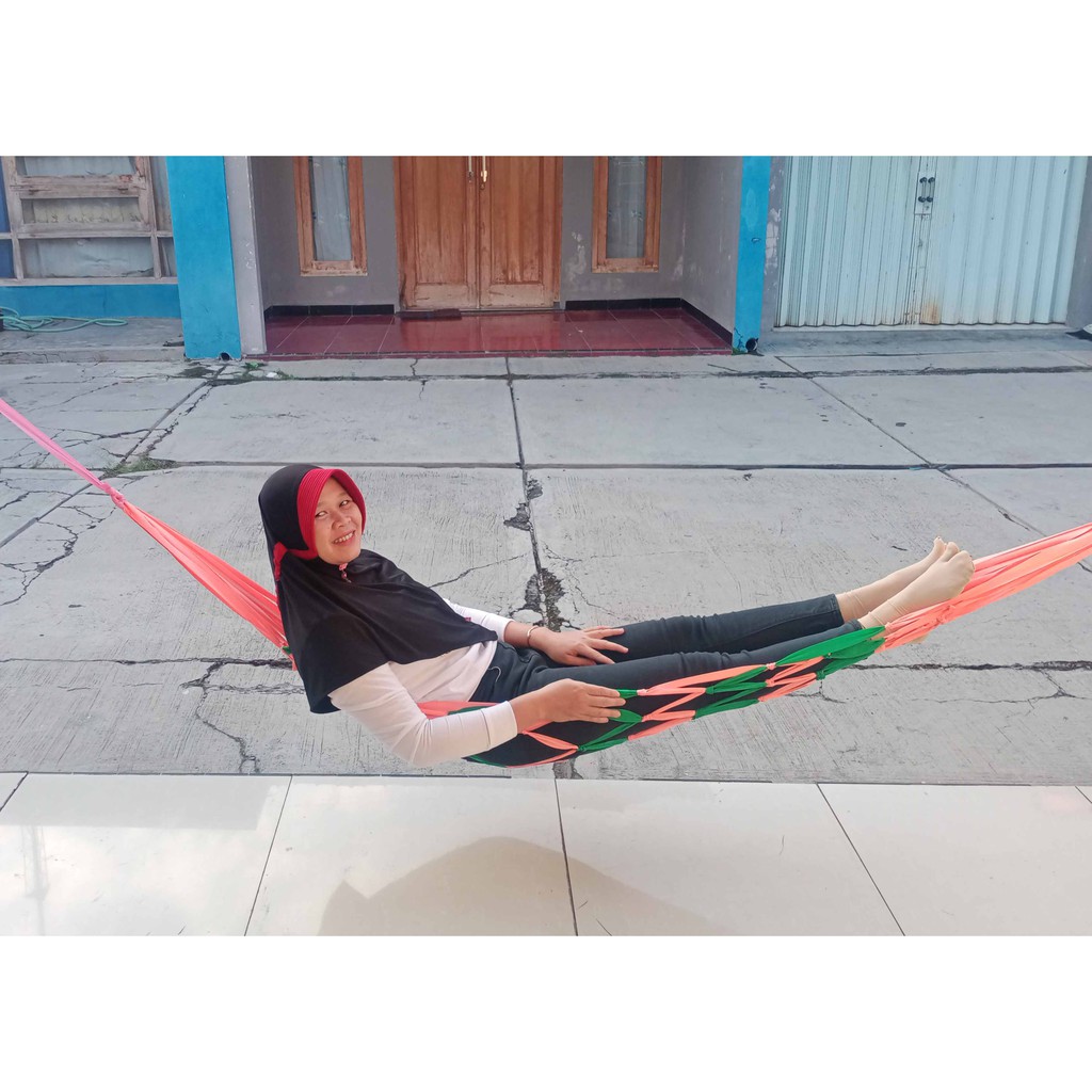 AYUNAN TALI RAJUT Ayunan Gantung Jaring Hammock / Jaring Webing Besar