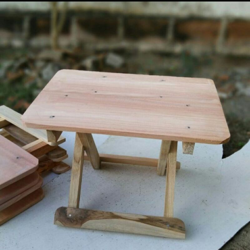 Meja Belajar, Meja Belajar Kayu Mininalis, Meja Kecil Mininalis, Meja Rehal 35x25, Meja Belajar Lipa