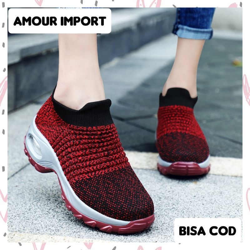( AMOUR ) SEPATU WANITA SNEAKERS FASHION IMPORT KOREA 1839