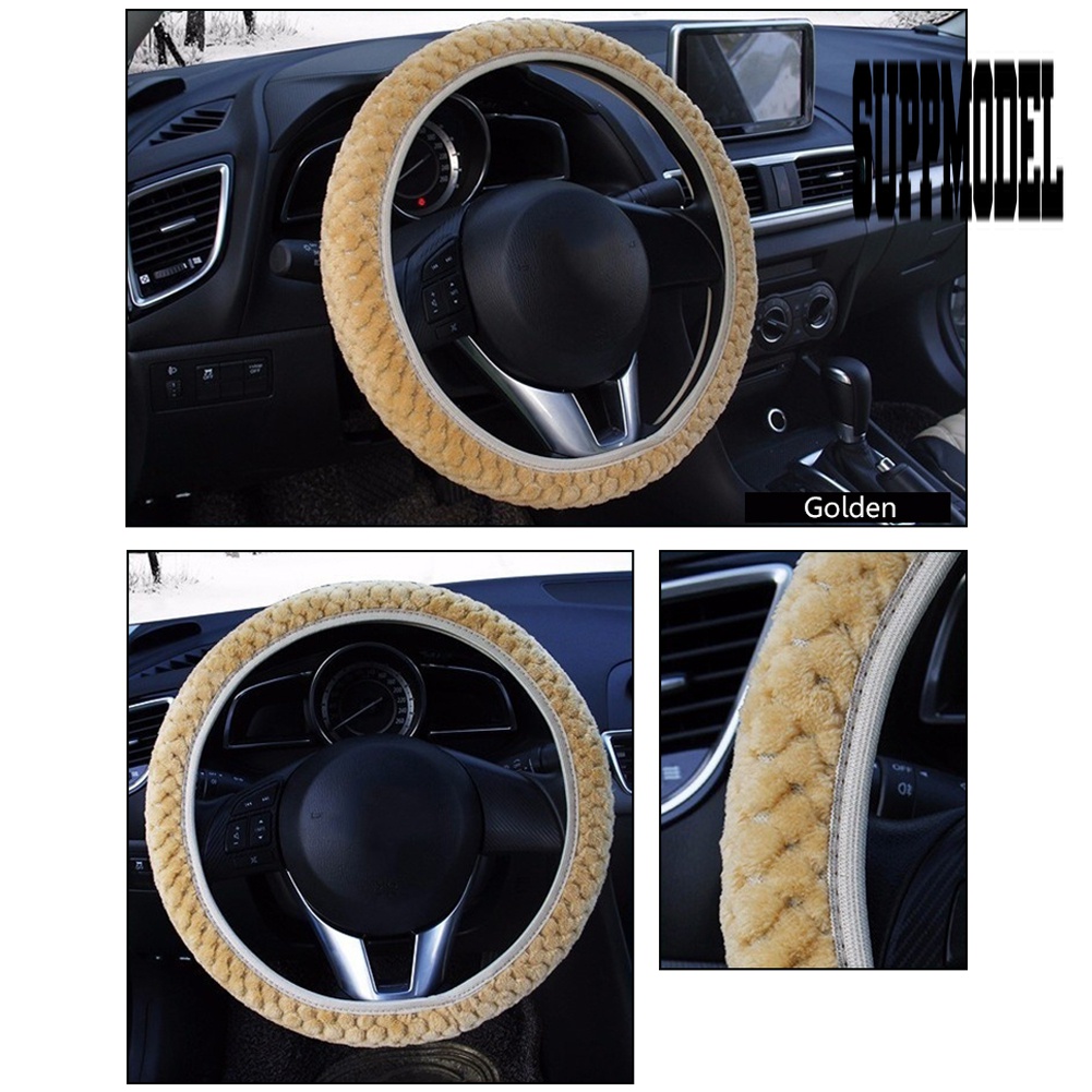 Cover Pelindung Setir Mobil Universal Bahan Plush