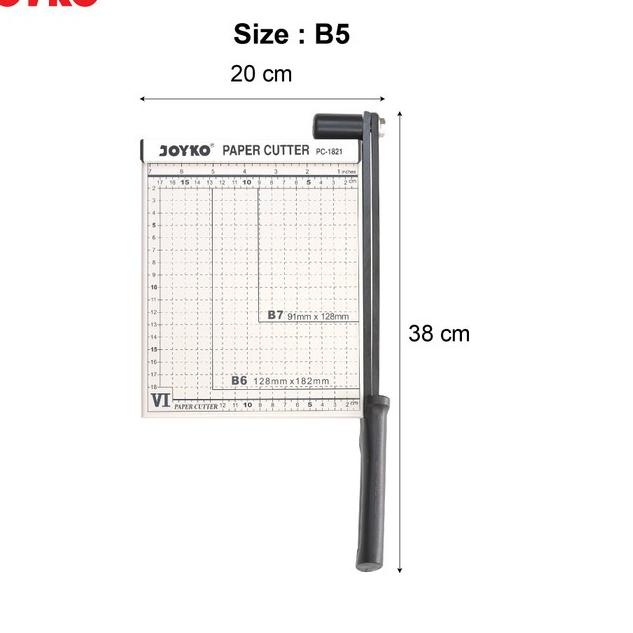 

Terjangkau Pemotong Kertas JOYKO PC-1821 Paper Cutter B5 PC1821 ,,