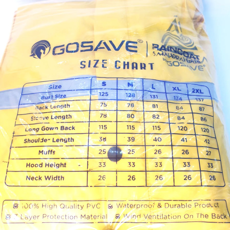 RAINCOAT SAMUDRA MANTEL HUJAN TERUSAN SAFETY PROYEK GOSAVE