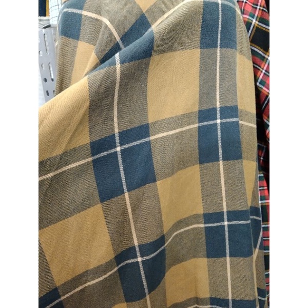 kain/bahan cotton flanel motip