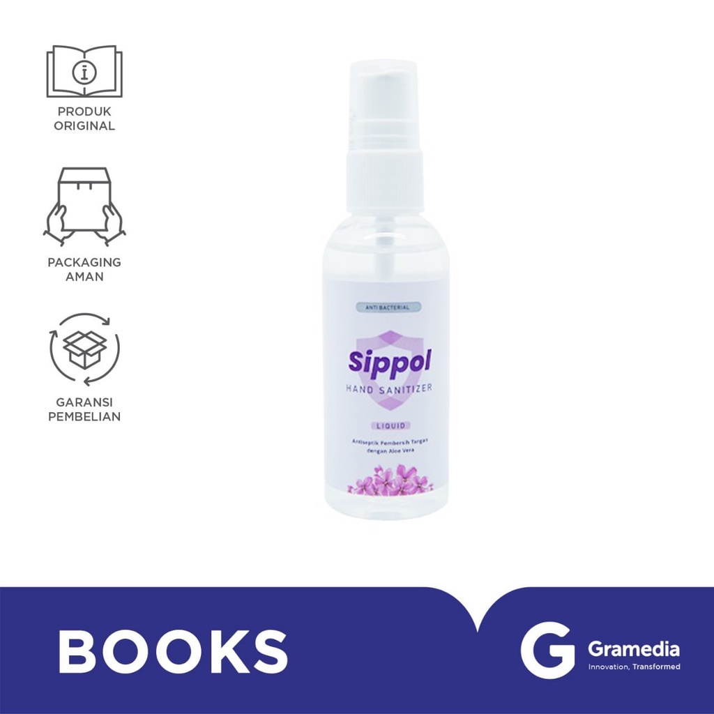 Gramedia Bali - Sippol Hand Sanitizer 60ML Liquid Spray