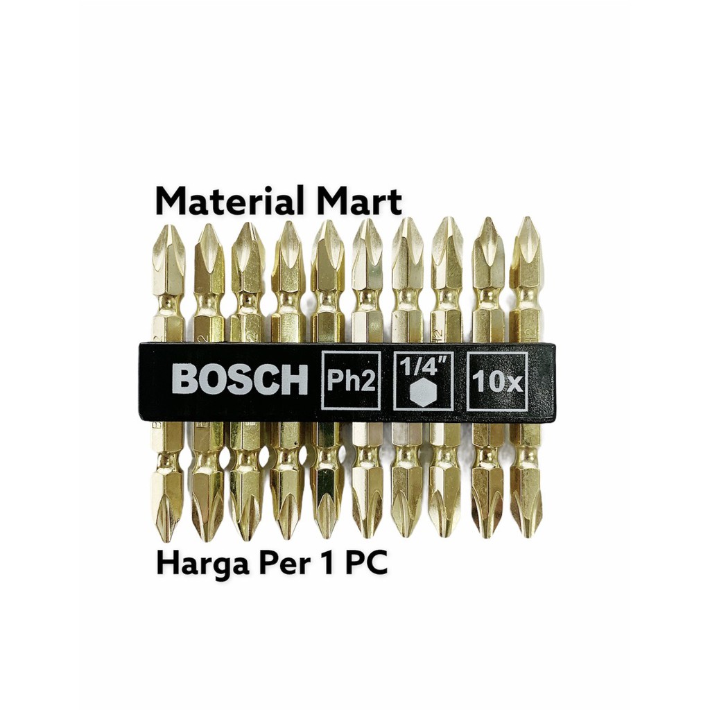 Mata Obeng Gipsum BOSCH PH2 | Screwdriver Gypsum Magnet PH 2 ORIGINAL | Material Mart