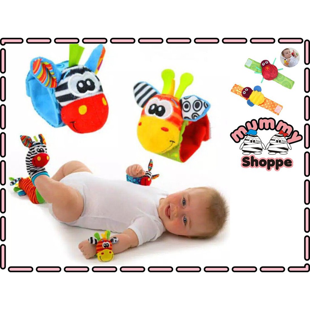 gelang rattle / mainan edukasi bayi / rattle toy