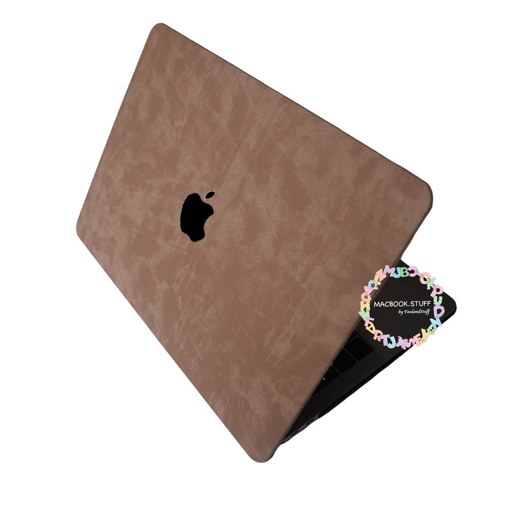 MACBOOK Case LEATHER HORSE NEW-PECAN NEW AIR PRO RETINA 11 12 13 15 INCH NON/WITH CD ROOM/TOUCHBAR