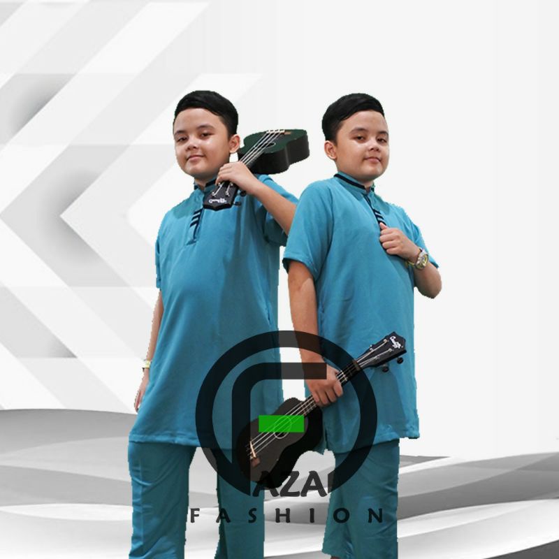 BajuKokoAnakLakilakiTerbaruKombinasiNibrasRabbaniStelanMuslimPutihTanggungBordirKurtaPalestinaPakist