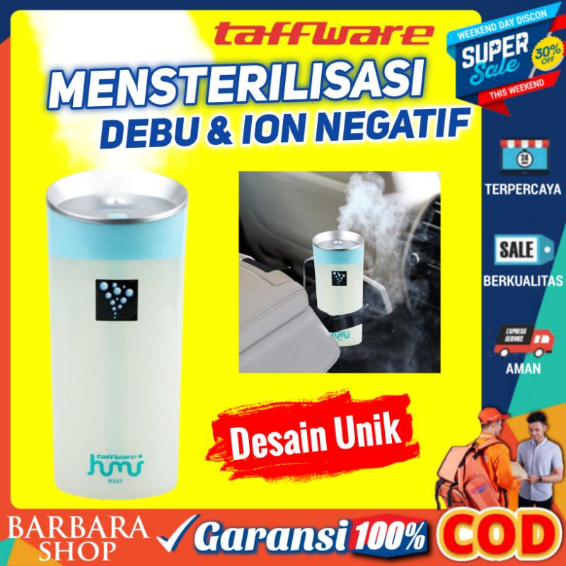 Humidifier USB Diffuser Aromaterapi Essential Oil Aromatherapy Aroma Terapi Disfuser Ultrasonic Pelembab Udara Gelas 300ml Taffware