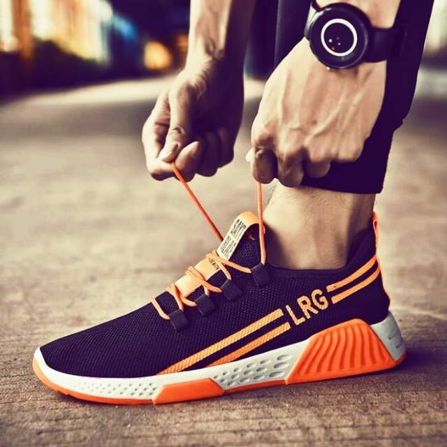 Sepatu Sneakers Olahraga Pria Import Ambigo LRG Running Shoes