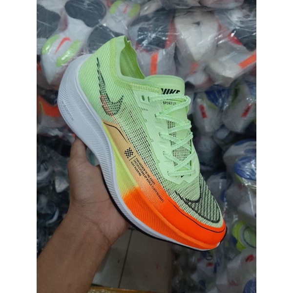 Nike Zoomx Vaporfly Next% 2 Ijo Stabilo Orange