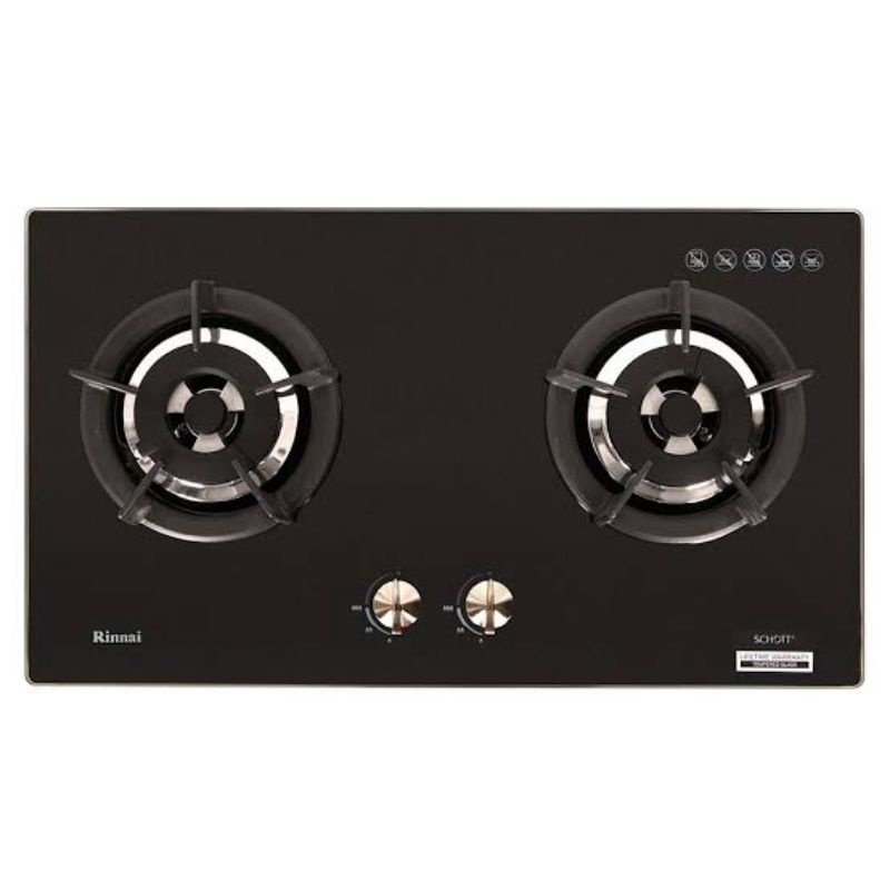 Kompor Tanam Rinnai RB 2 GHC Schott Glass 8mm