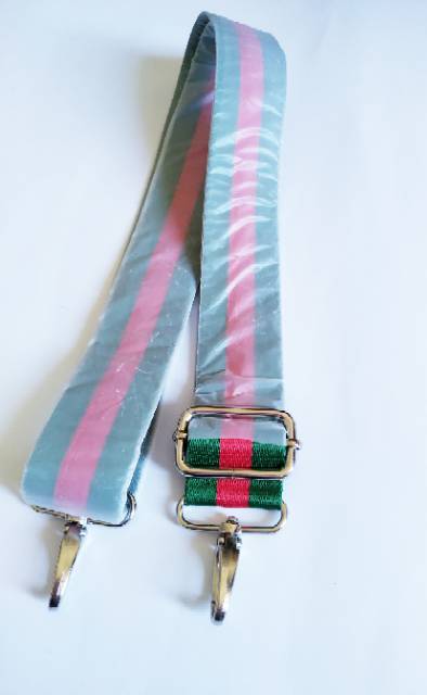 longstrap/tali slempang motif gucci hijau 38 nkln