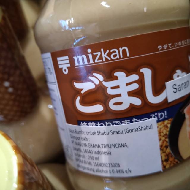 

Mizkan goma shabu 250ml sauce dressing untuk shabu shabu