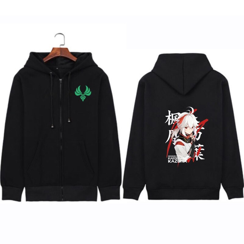 Jaket Jacket Resleting Hoodie Anime Hu Tao Kaedehara Kazuha  Klee Xiao Genshin Impact Manga