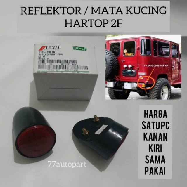 Mata kucing reflektor belakang hartop