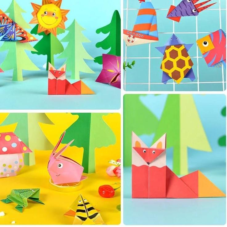 

Murah Minggu Ini viralkan ORIGAMI 3D permainan mainan kertas lipat 3d kertas origami warna origami hewan O005