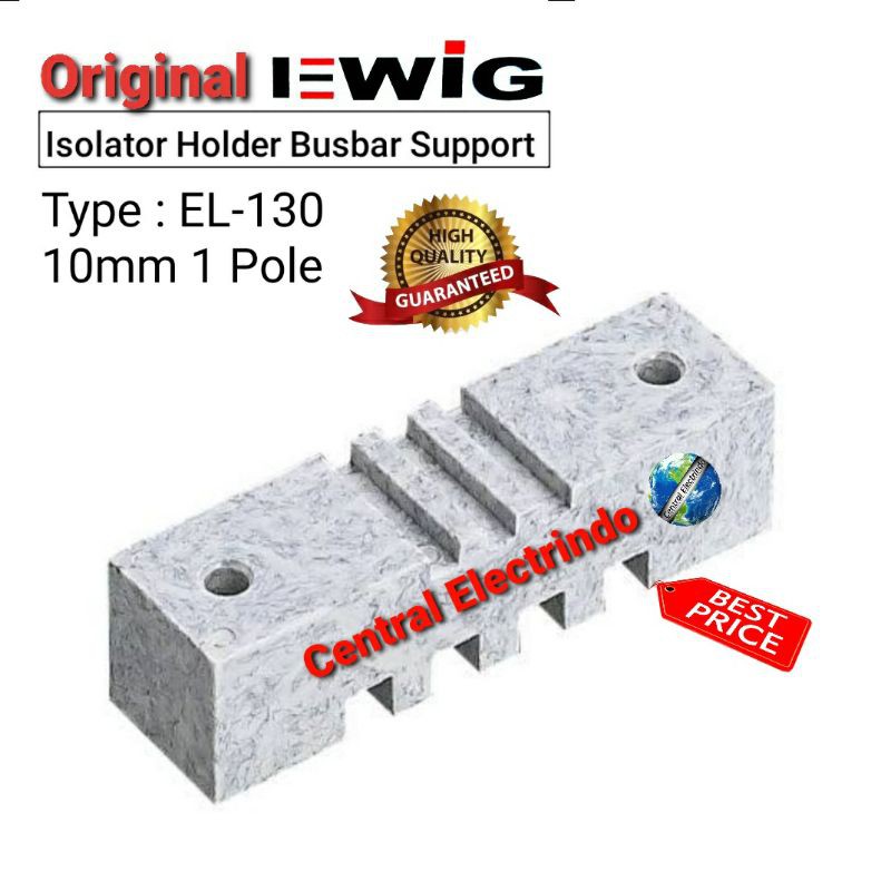 Isolator Holder Busbar Support EWIG 10mm 1 Pole EL-130.