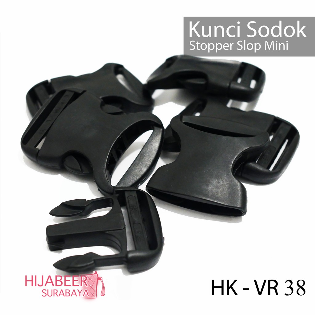 Kunci Sodok Slot Buckle 3,8cm Aksesoris Tas HK VR38 /2 pcs