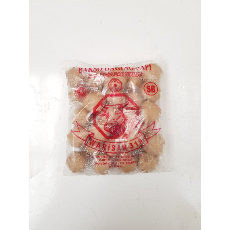 Baso Warisan 319 SB isi 25pcs - Bakso Daging Sapi Warisan