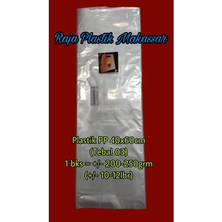 Plastik PP 40x60cm / Plastik Kemasan 40x60cm