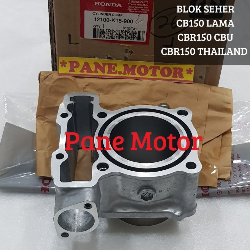 BLOK SEHER CYLINDER BLOK CB150 LAMA CBR 150 THAILAND CBR150 CBU ORISINIL AHM 12100-K15-900