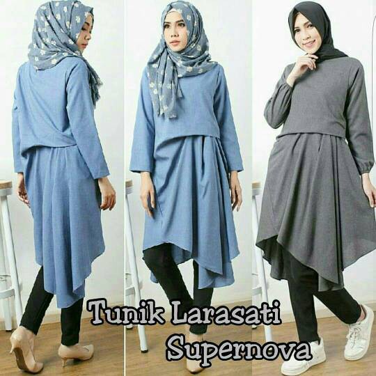Tunik Larasati / Supplier pakaian hijab murah / Baju muslim wanita