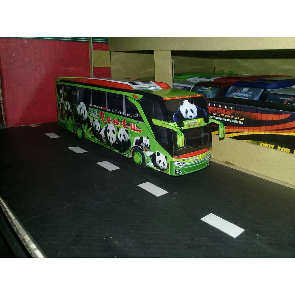 Miniatur Bus Restu Panda Shd Shopee Indonesia