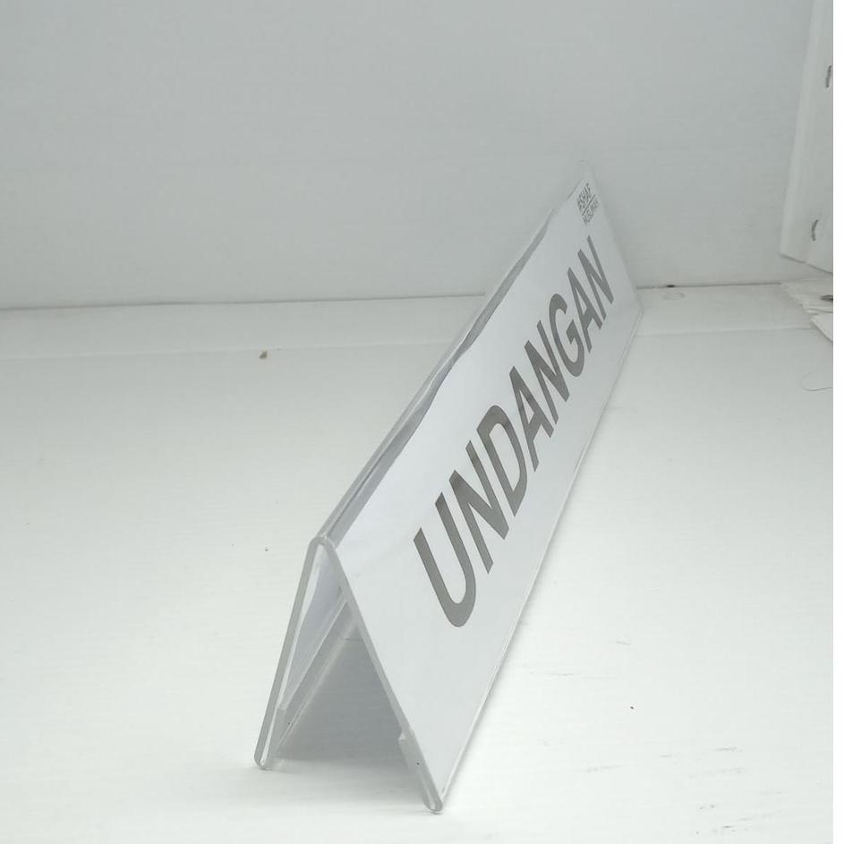 

Murah Terbatas Papan Nama Meja 7x30 cm Akrilik 2 sisi