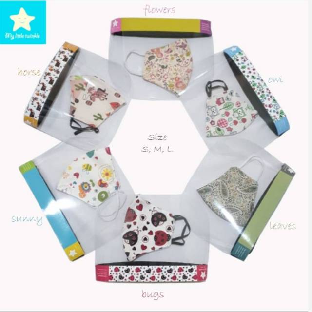MASKER KAIN PLUS FACE SHIELD ANAK 2-10 thn