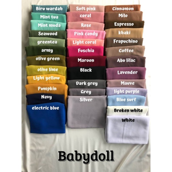 Ceruty Baby Doll / Baby Doll / Kain Ceruty / Kain Murah / Ceruti baby doll / Baby Doll Ceruty