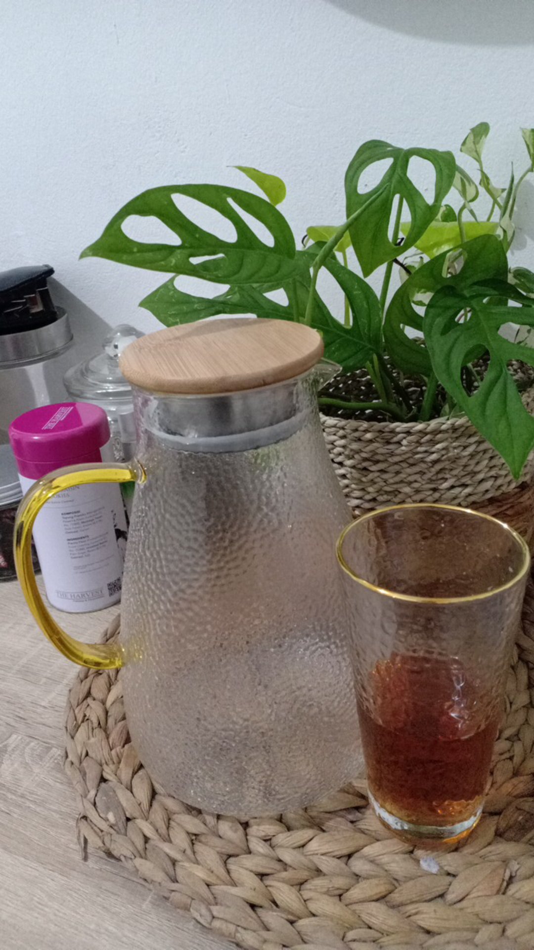 Teko Kaca Anti Panas Viral/teko Kaca Mewah/teko Kaca Besar