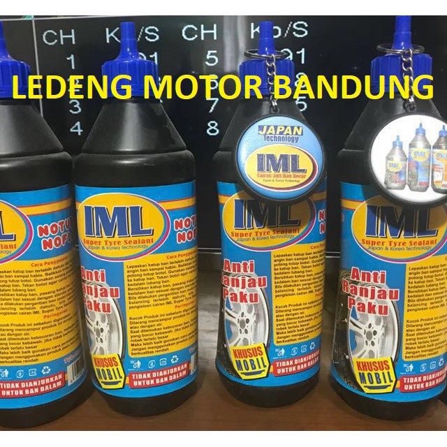 IML Mobil Cairan Anti Bocor Otomatis Tambal Ban Premium Car Tire Botol Hitam 500ml