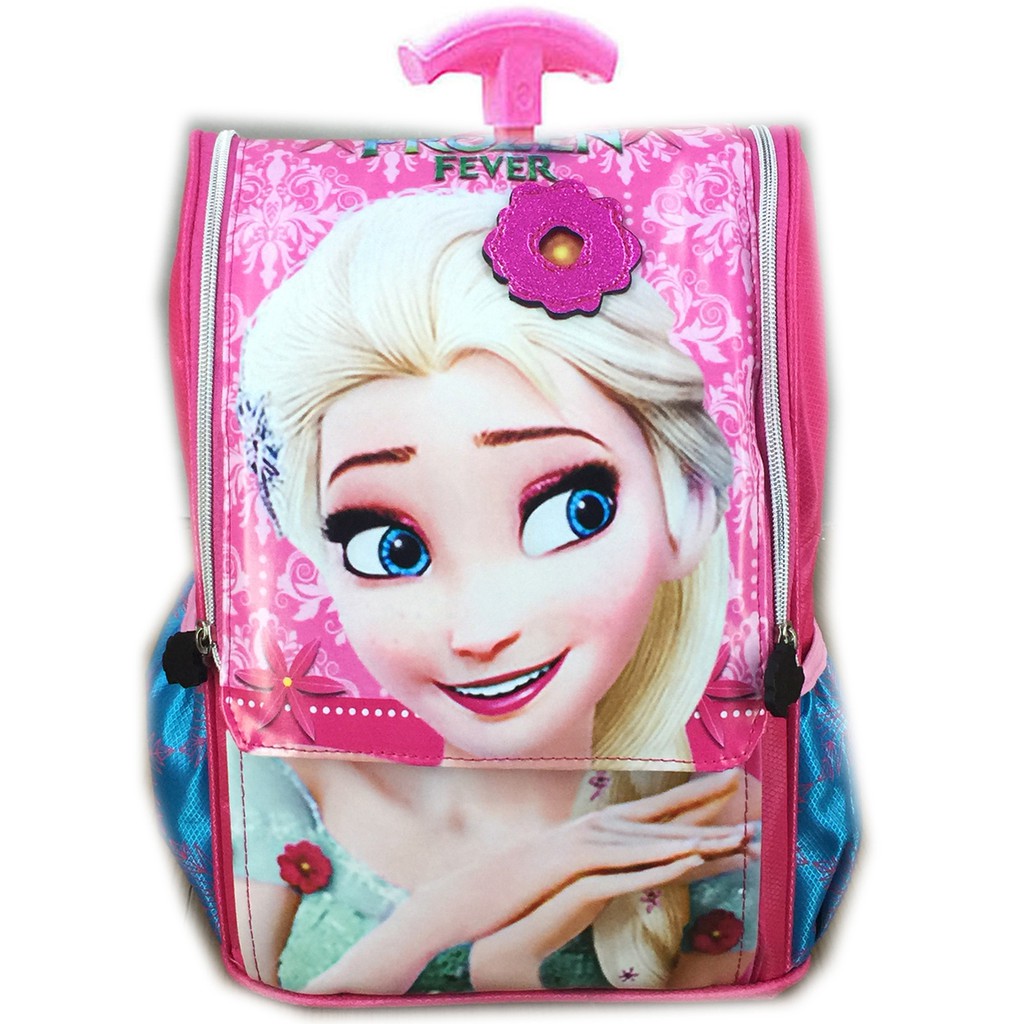 Tas Troley Sekolah Anak TK Jepang Fever Elsa Ribbon 3D Timbul TAS ELSA ANA ANNA