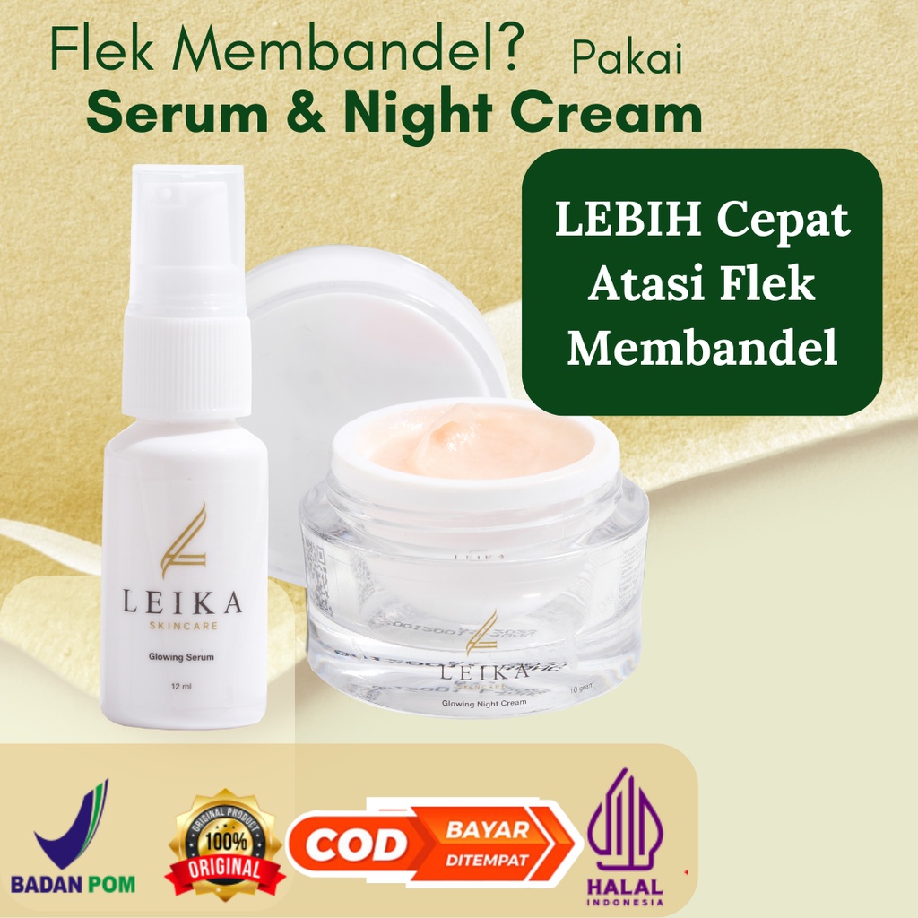 PAKET 2 in 1 Penghilang Flek Hitam Di Wajah AmpuhBPOM Crem Flek Hitam Membandel BPOM Serum Flek Hita