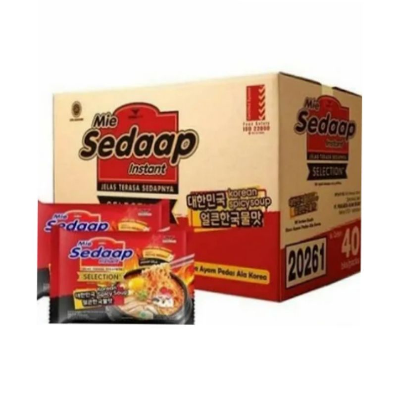 

Mie Sedaap Instan Selection Korean Spicy Soup 1 Dus isi 40 Pcs