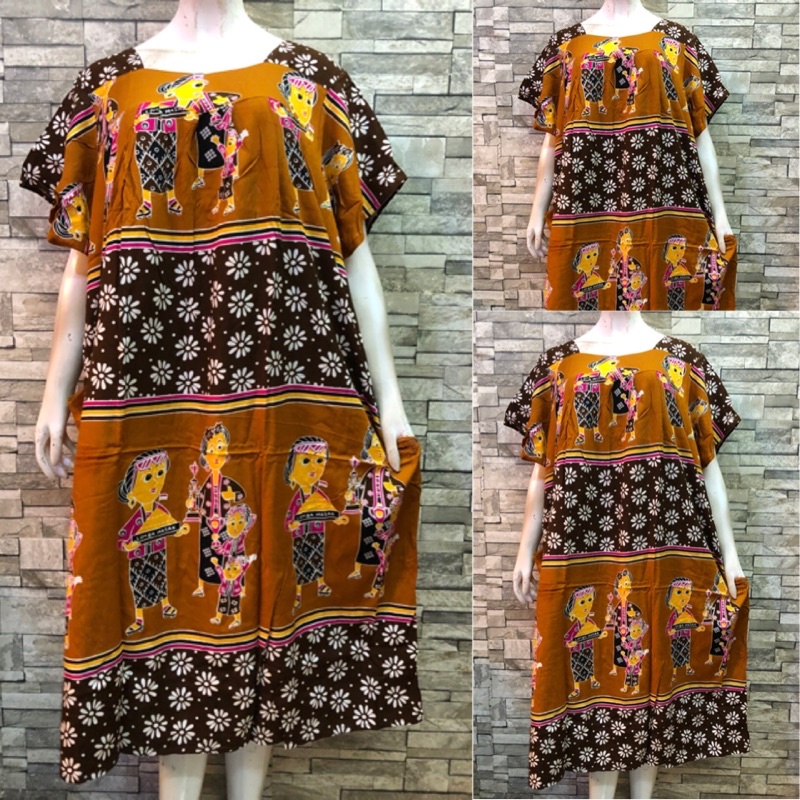 LD 150 BIG SIZE HENGKY SIKAK | DASTER HENGKY JUMBO | DASTER BATIK SUPER JUMBO | DASTER HENGKY SIKAK-4. Coklat