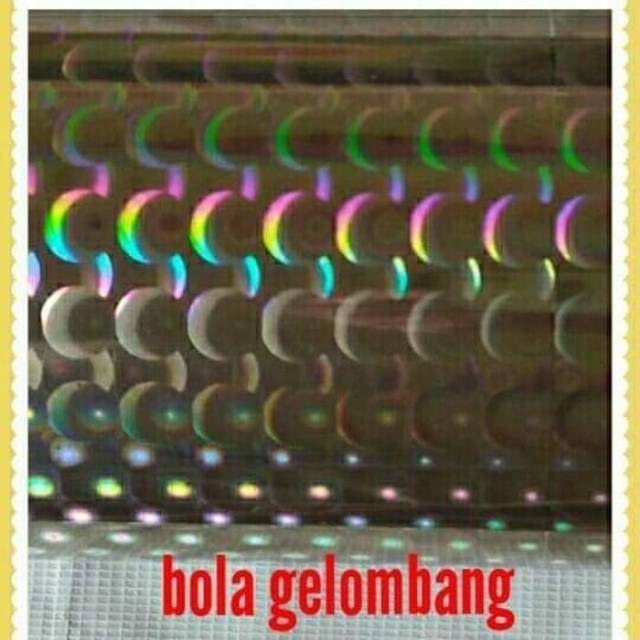 STICKER HOLOGRAM 3D (BOLA GELOMBANG)