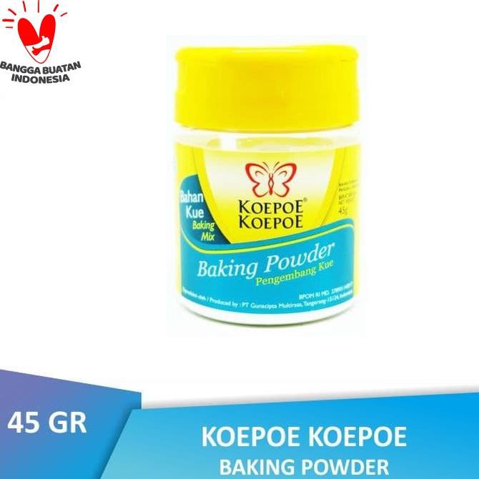 

TERPERCAYA BTL KOEPOE KOEPOE BAKING POWDER 45 GR | PENGEMBANG KUE KUPU KUPU TERLARIS