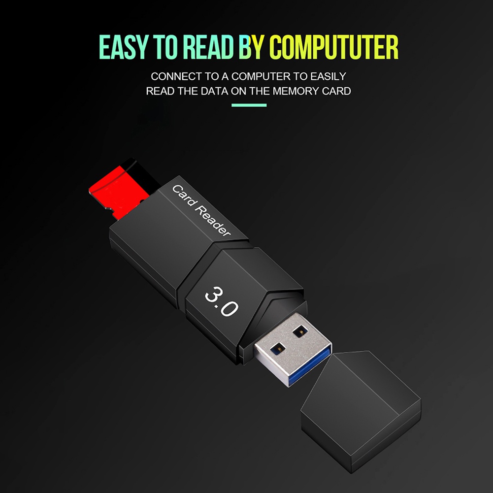 Adapter Card Reader Micro TF Digital USB 3.0 Kecepatan Tinggi Untuk PC Laptop