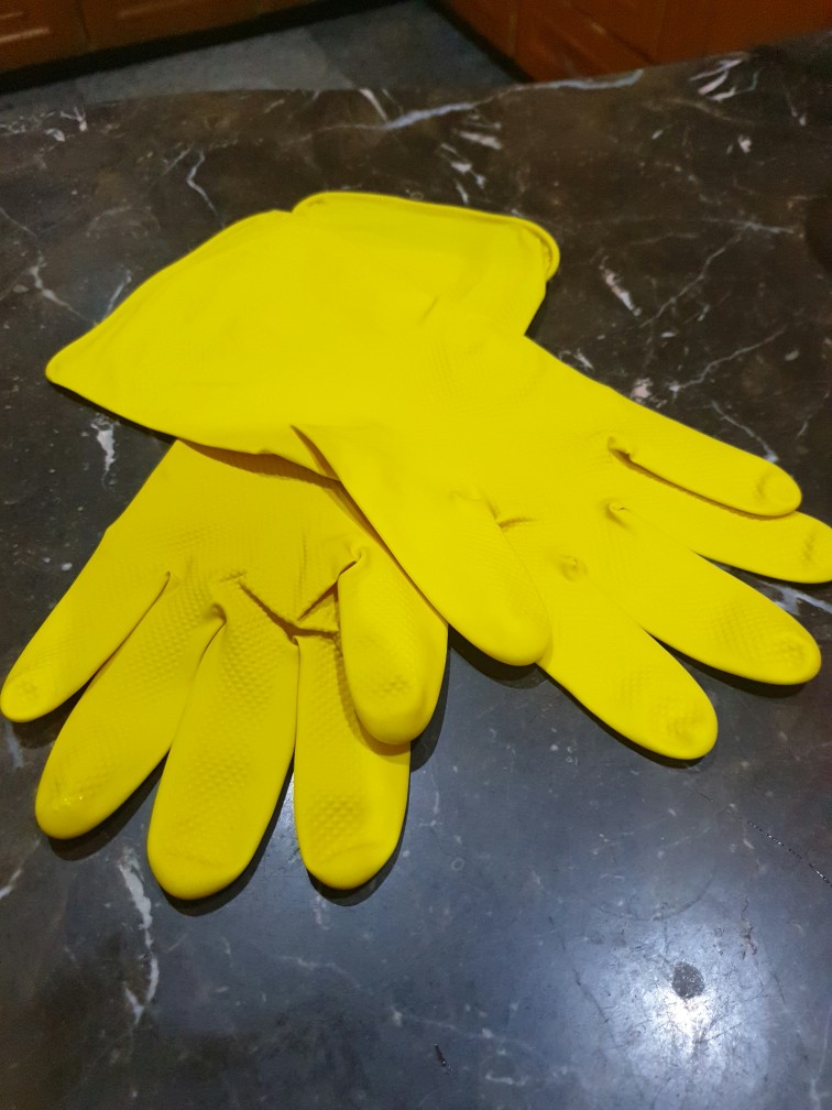 Sarung Tangan Karet Latex Dot Tebal Serbaguna Rubber Gloves 30cm