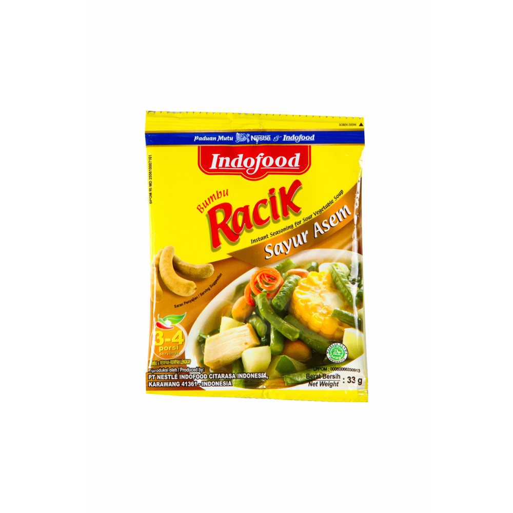 INDOFOOD BUMBU RACIK SAYUR ASEM 33GR - Farmers Market | Shopee Indonesia