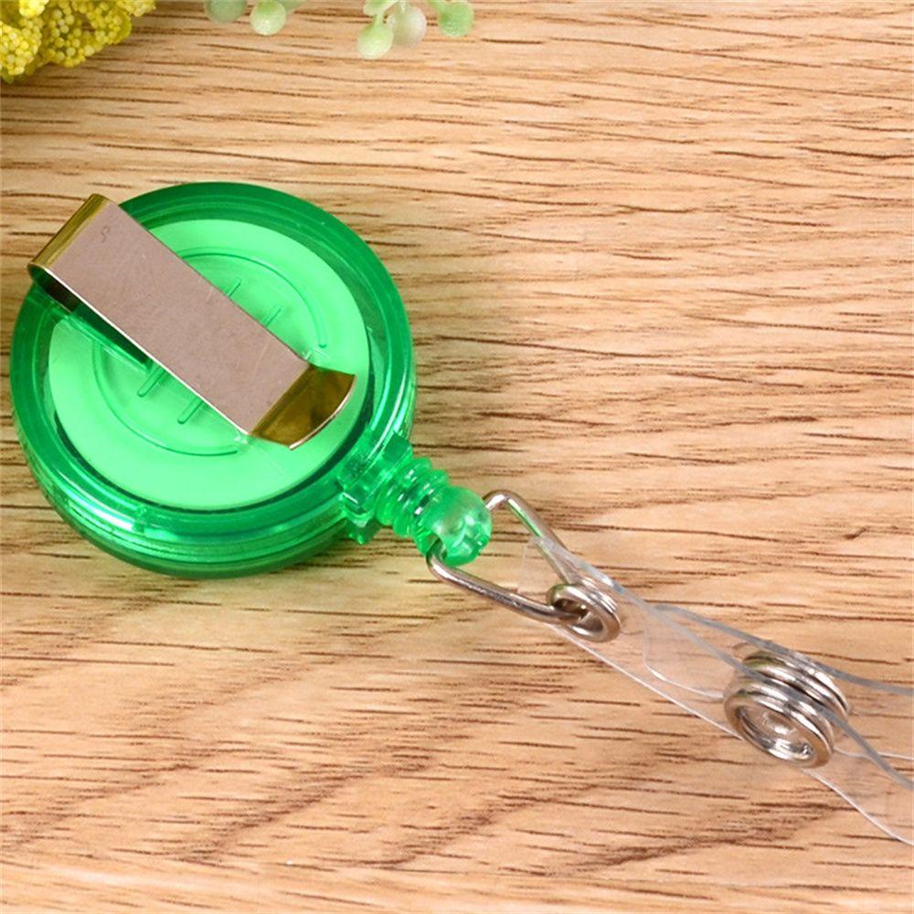 Mxbeauty Retractable Badge Reel Perlengkapan Kantor Rumah Sakit Kartu Dada Kartu Kerja Klip Kartu Siswa Perawat Badge Holder