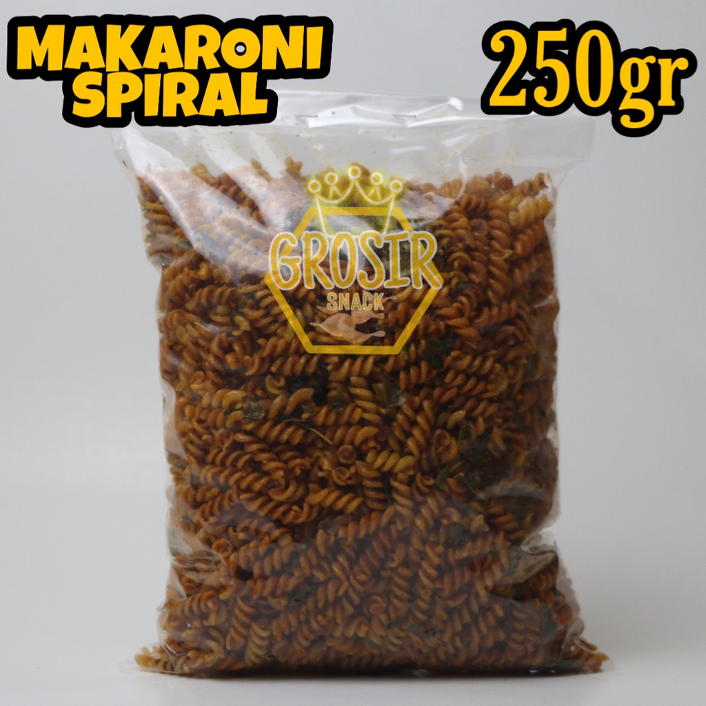 Makaroni Spiral Kriuk Seblak 250gr+ Daun jeruk extra grosir murah