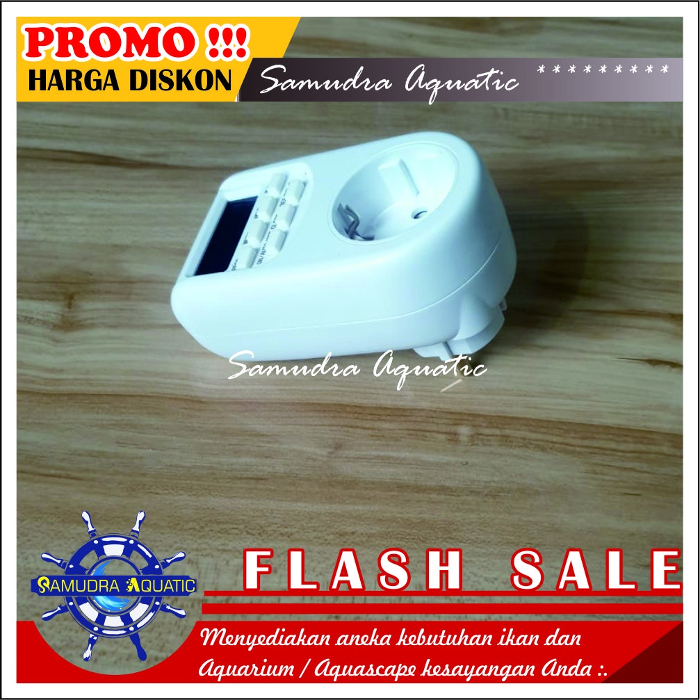 TIMER Otomatis Stop Kontak Aquarium Aquascape, Stop Kontak Digital Aquarium Aquascape (GRATIS BUBLE WRAP)