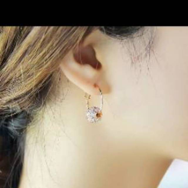 Anting titanium Bulat