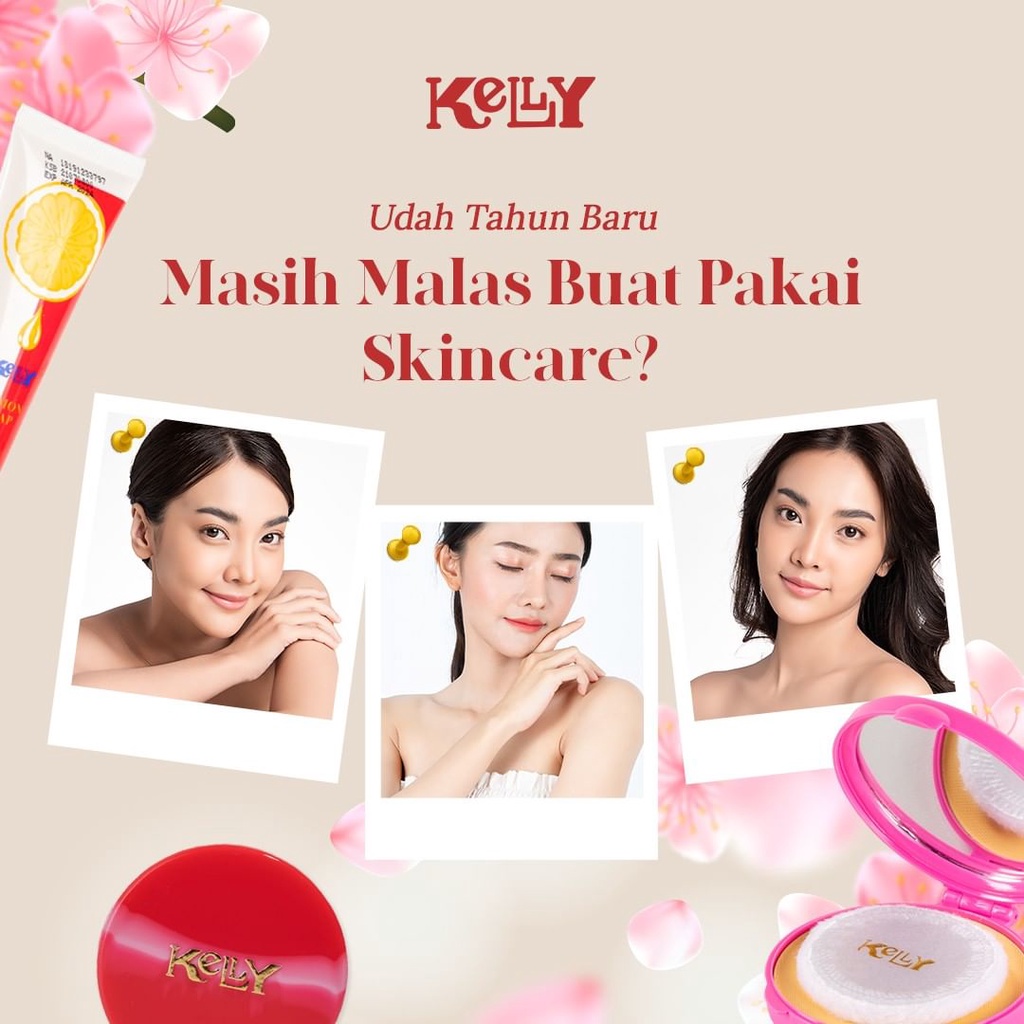 ✿ELYSABETHME✿ KΣᄂᄂY Cream Kelly 15g pemutih wajah tanpa merkuri moist day night krim skincare