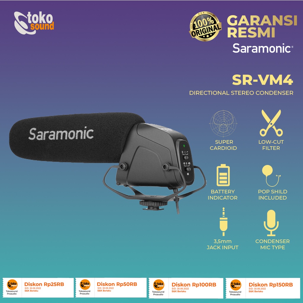 Saramonic SR VM4 Shotgun Microphone ORIGINAL